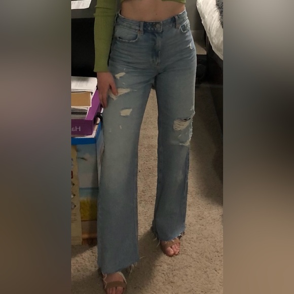 Dynamite High Rise Wide Leg Jeans | Blue - Picture 1 of 4